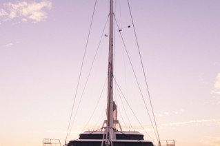 Sunreef 82 DD yacht HOUBARA - front view